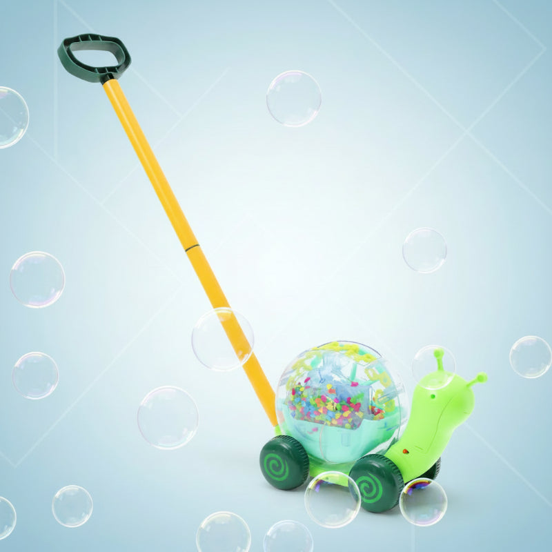 Automatisk snigel-bubbelmaskin – Skjutleksak som blåser bubblor av sig själv med ljus Lilla Lycka
