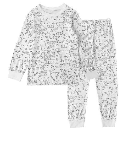 Kreativt Pyjamasfärgningsset för Barn – Designa och Personalisera din Egen Nattdräktsoutfit! More For Mini