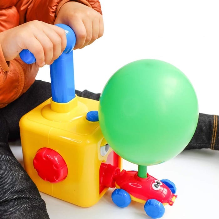 TurboPop Luftdriven Leksaksbil – Pedagogisk och Snabb Leksak för Barn från 2 år+ More For Mini