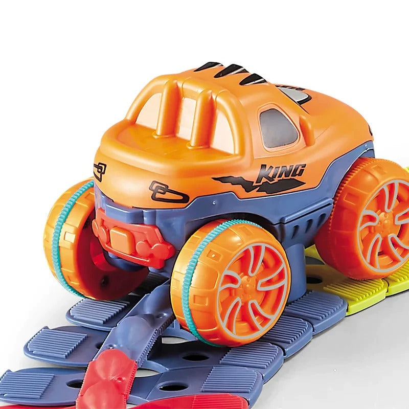Flexibel Racerbana för Barn – Kreativ Bygglek & Spel | 46-delars Lekset från 4 År More For Mini