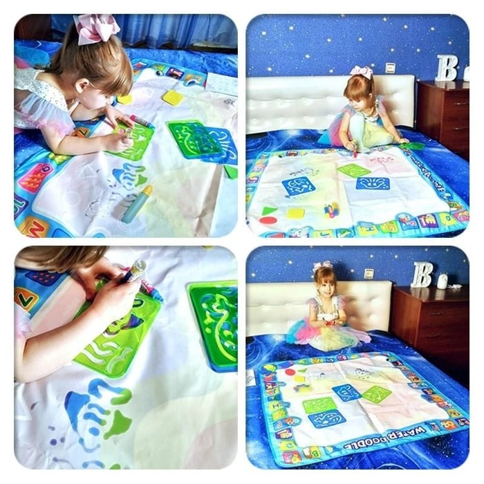Water Magic Tekenmat voor Kinderen - Rommelvrij Creatief Spel met Waterpen More For Mini
