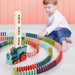 Automatische Domino Trein – Educatief STEM Speelgoed met Licht & Geluid | Bouw je Eigen Domino Parcours More For Mini