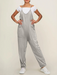 Gravidjumpsuit med stora fickor – ledig passform, stretchig bomullsmix | mammakläder