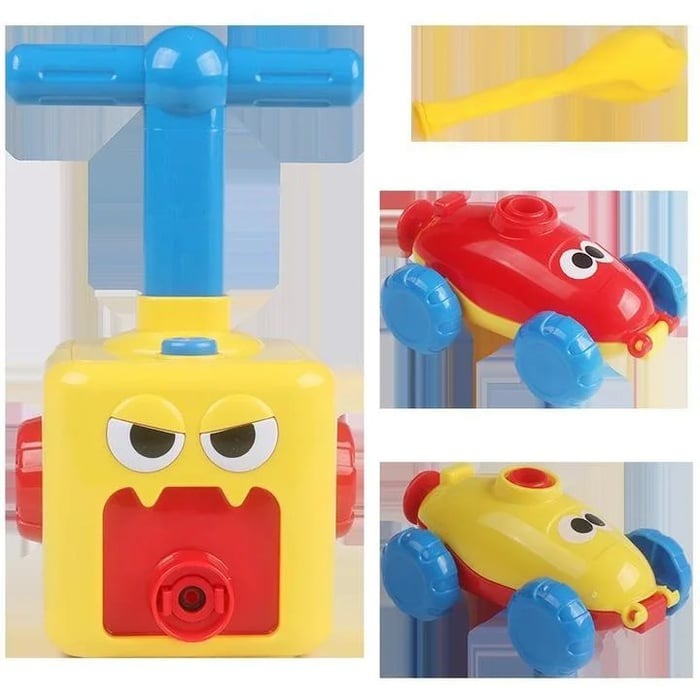 TurboPop Luftdriven Leksaksbil – Pedagogisk och Snabb Leksak för Barn från 2 år+ More For Mini