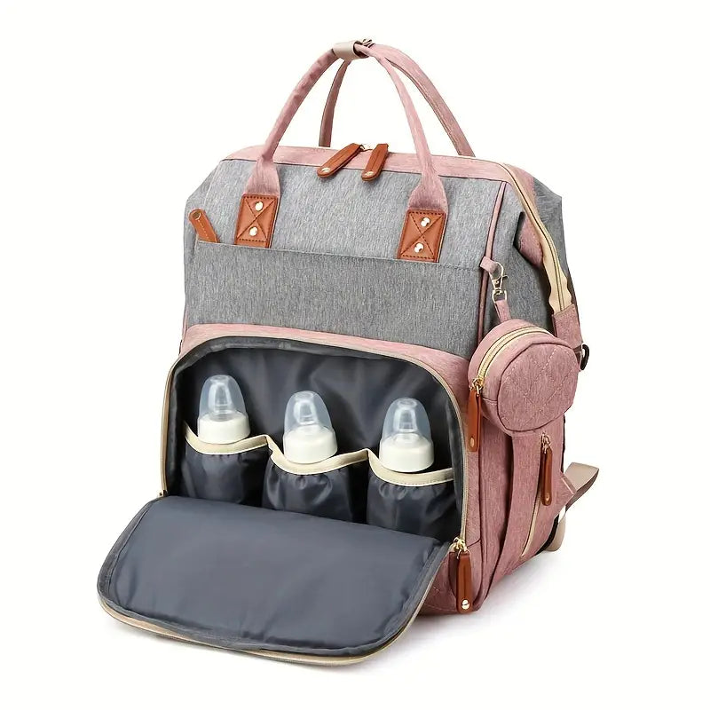 2-in-1 Luiertas met Uitklapbaar Babybed – Ideaal voor Onderweg & Reizen | TravelNest More For Mini