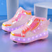 GlowSkate LED Rullskridsko Sneakers med Vingar – Flickor | Stl. 29-37 More For Mini
