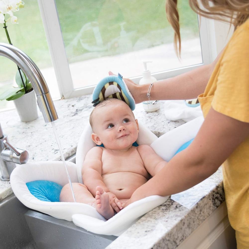 Köp Mjuk Babybadblomma – Bekvämt & Säkert Bad för din Nyfödda Bebis More For Mini
