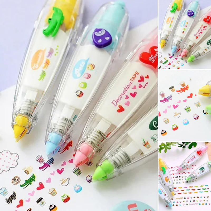 Dekorativ Penna med Serietidningstejp – Perfekt för Bullet Journals, Planerare & Pyssel More For Mini