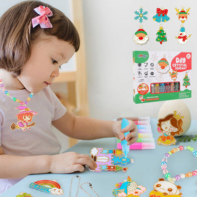 Kristallpysselset för Barn – Skapa Dina Egna Glittrande Hängen, Från 3 År More For Mini