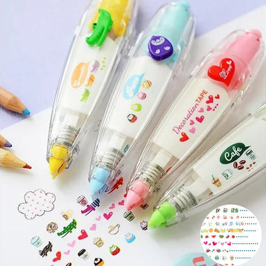 Dekorativ Penna med Serietidningstejp – Perfekt för Bullet Journals, Planerare & Pyssel More For Mini