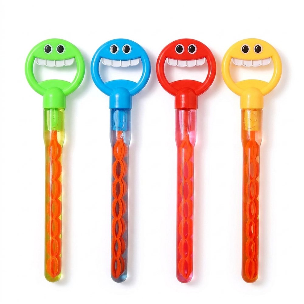 Såpbubbelstav med 32 hål – Smiley-bubbelblåsare för extra många bubblor (2-pack) Lilla Lycka