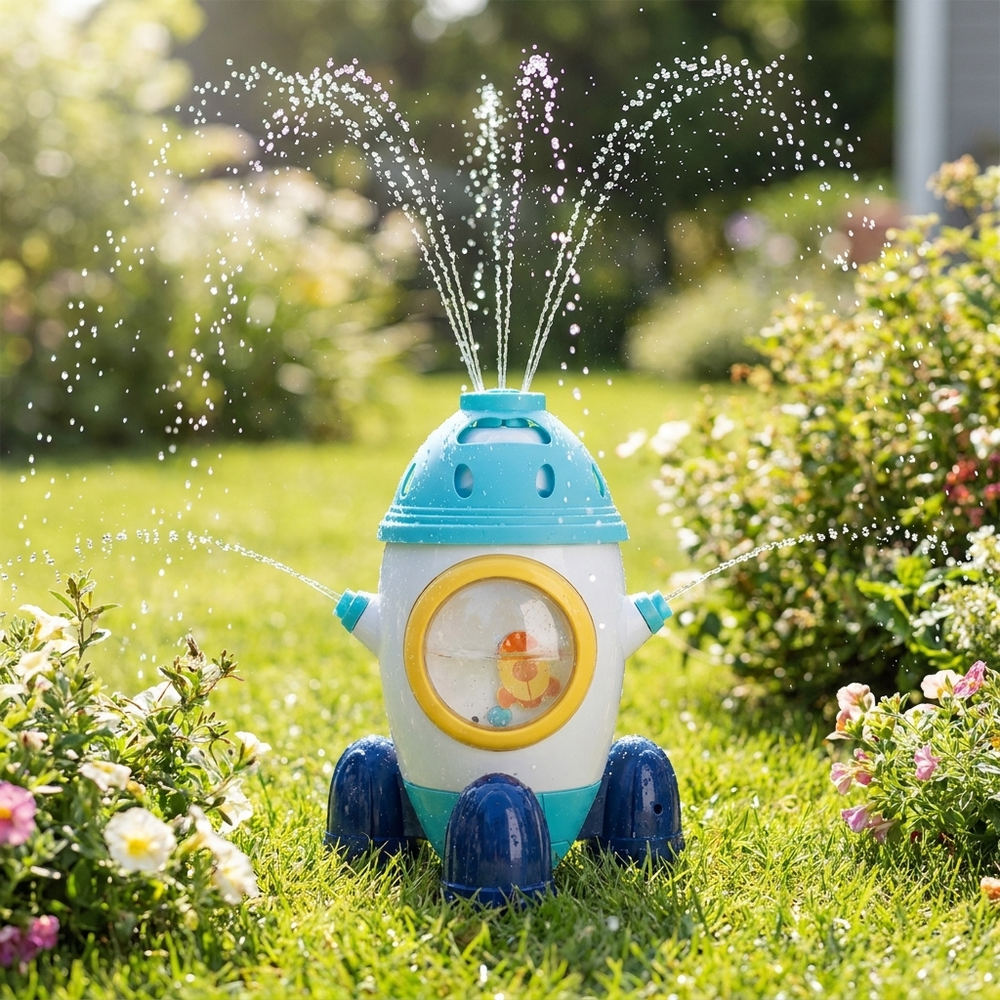 RocketSplash raketfontän utomhusleksak från 3 år – vattenkul för trädgården med trädgårdsslang Lilla Lycka