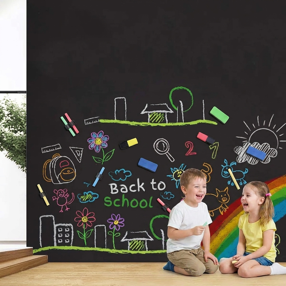 Magnetisk skrivtavla för barn 45x100 cm – självhäftande och borttagbar Lilla Lycka