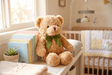 Plysch Nallebjörn med Rosett – Mjukt Gosedjur i Flera Storlekar