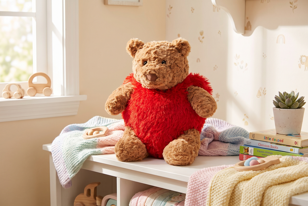 Teddybjörn Gosedjur med Outfit – Mjuk Plysch