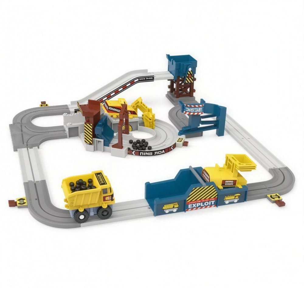 Bygg- och racerbana set – pedagogisk leksak för barn 3–5 år