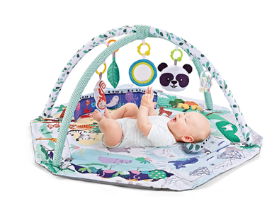 SensoryHaven™ 8-i-1 babylekmatta med 6 leksaker – Stimulerar sinnen och motorik för bebisar More For Mini