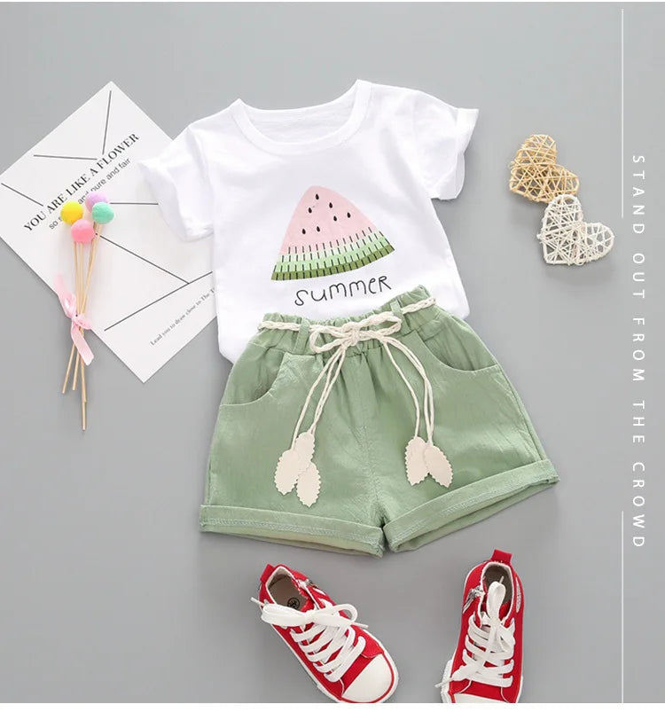 Sommaroutfit för Flickor – Bekväm Bomull | Luna & Fleur Kläder Storlek 1–4 år More For Mini
