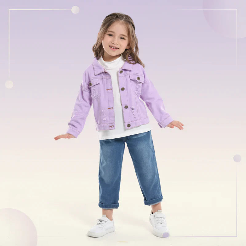 Candy Color Jeansjacka Barn – Lätt Denimjacka | 6Mån-7år More For Mini
