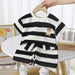 Zomerse Kinder Set Gestreept T-shirt & Short – Comfortabel & Ademend Katoen voor 0-6 Jaar More For Mini