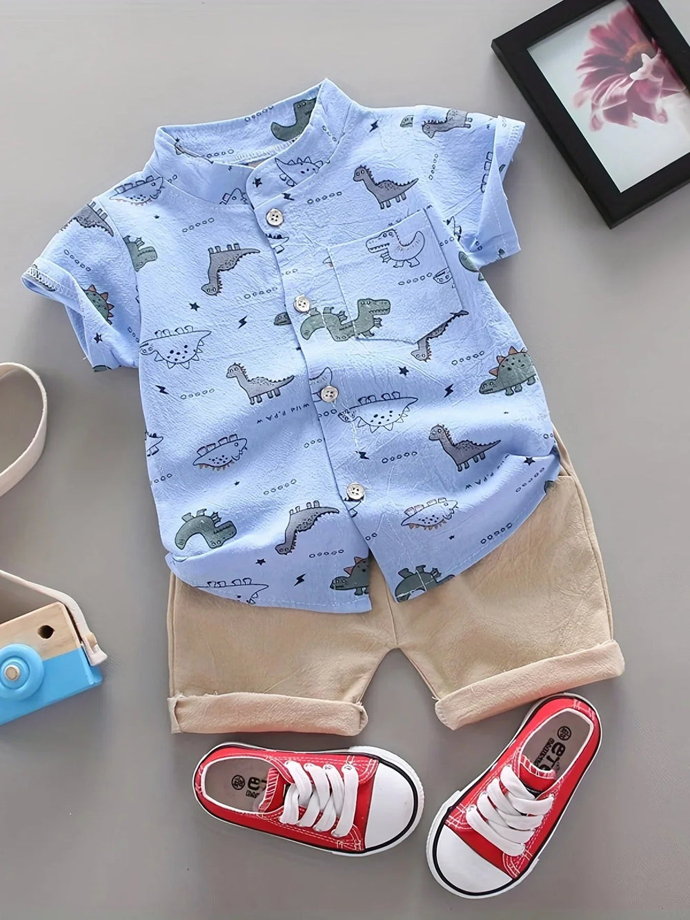 Dino Sommerset Pojkar – Luftigt & Bekvämt 2-Delars Outfit | 9 mån-3 år More For Mini