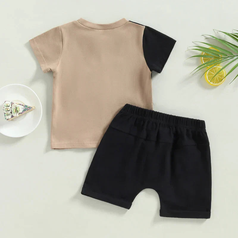 Zomers Katoenen Setje Jongen – Ademend & Comfortabel – 0-5 Jaar – Perfect voor Warme Dagen More For Mini