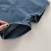 Denim Babyklädset – Bekväm Hängselbyxa & T-shirt – 0–3 år | LittleTrail More For Mini