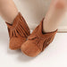 Baby Cowboylaarsjes Meisje – Zachte Franjelaarsjes met Antislip Zool (0–2 Jaar) More For Mini