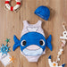 Baddräkt för Flickor med Hatt – Bekväm Badsats för Sommarkul | Storlek 0–4 år More For Mini