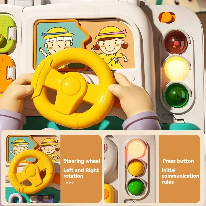Interaktivt pedagogiskt aktivitetstavla för barn | Stimulerar motorik och lärande – CurioBoard från PlayRoots MoreForMini