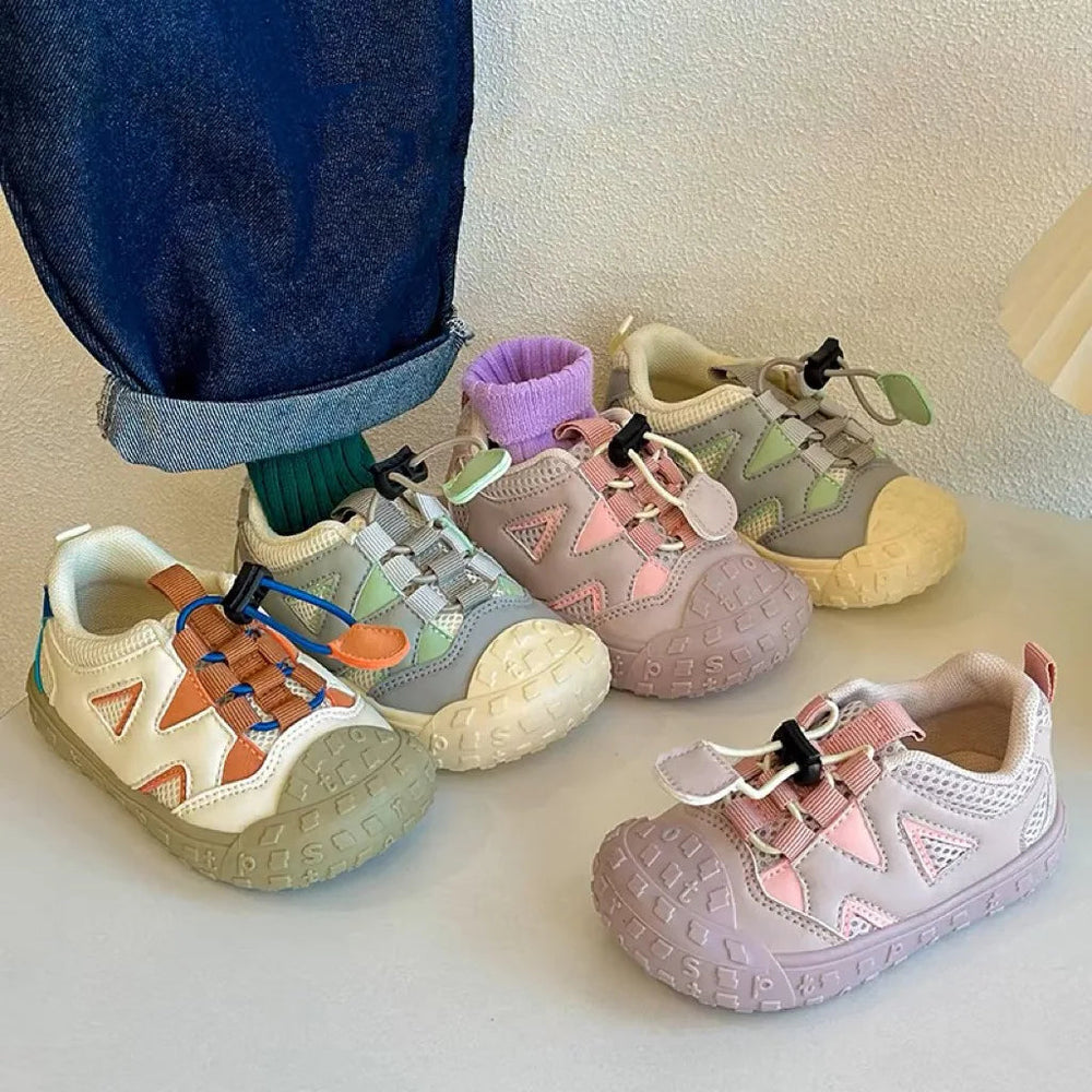 Barnsneakers utan snörning – Andningsbara & Halkfria för 1–7 år | FlexRun More For Mini