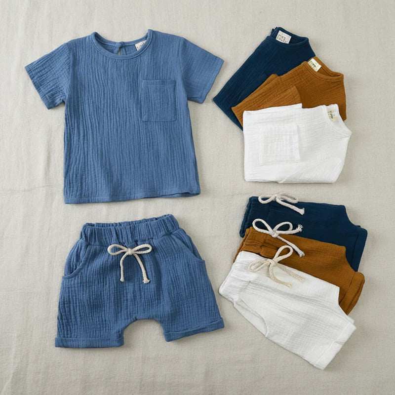 Baby Sommar Outfit – Luftigt 2-Delars Klädesset | 3 mån – 3 år More For Mini