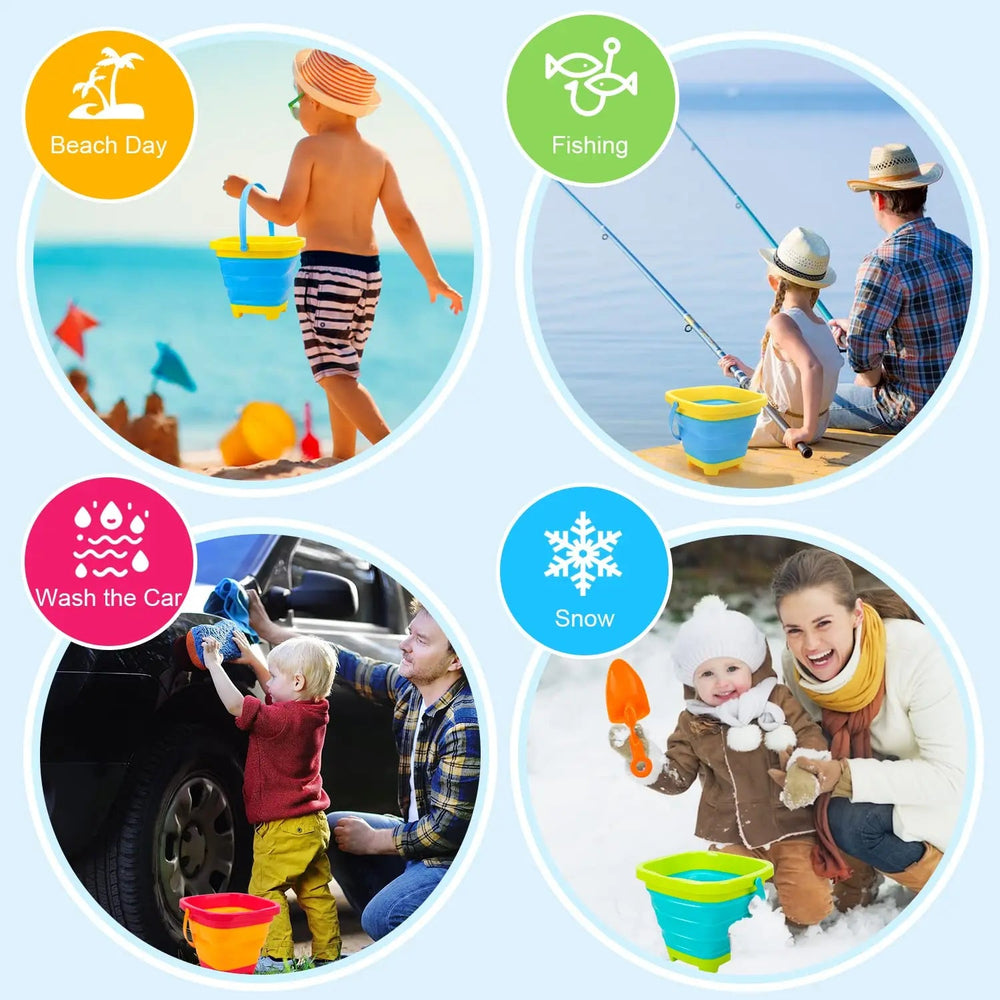 SandEase Hopfällbar Strandhink – Kompakt, Lättviktig och Perfekt för Strand & Semester More For Mini