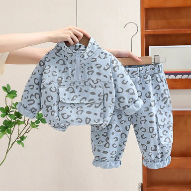Leopardmönster 2-Delars Barnklädesset – Bekväm & Stilfull More For Mini