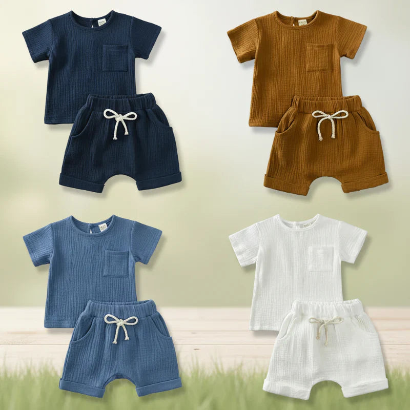 Baby Sommar Outfit – Luftigt 2-Delars Klädesset | 3 mån – 3 år More For Mini