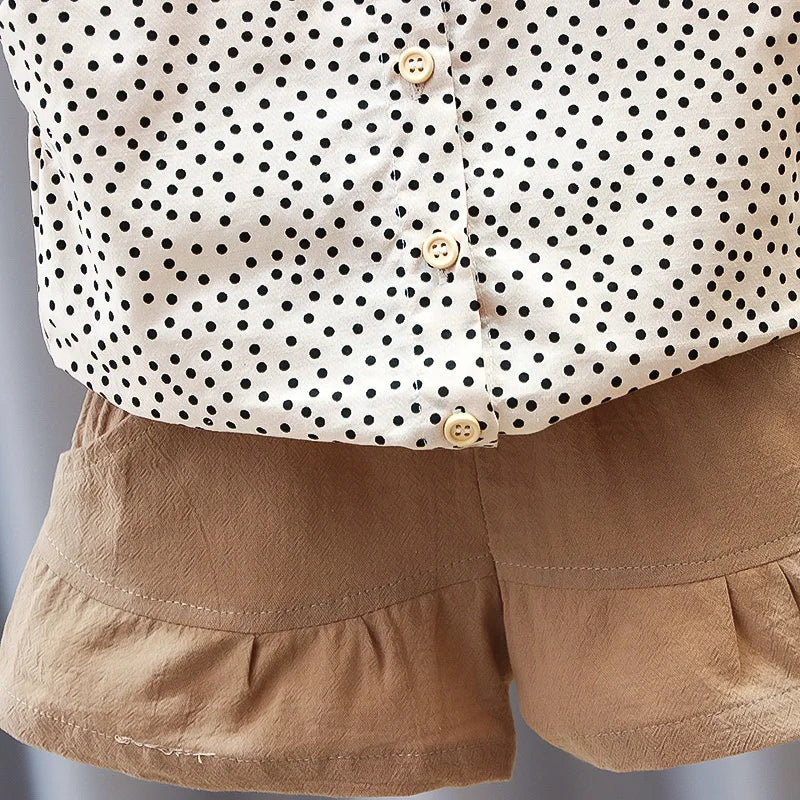 Flickor Bomulls Sommerset – Luftig Top & Short | 1-5 år More For Mini