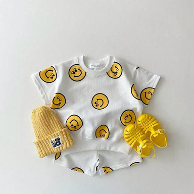 Bekvämt Barn Smiley-set – Mjuk, Andningsbar & Unisex Outfit 0–5 år More For Mini