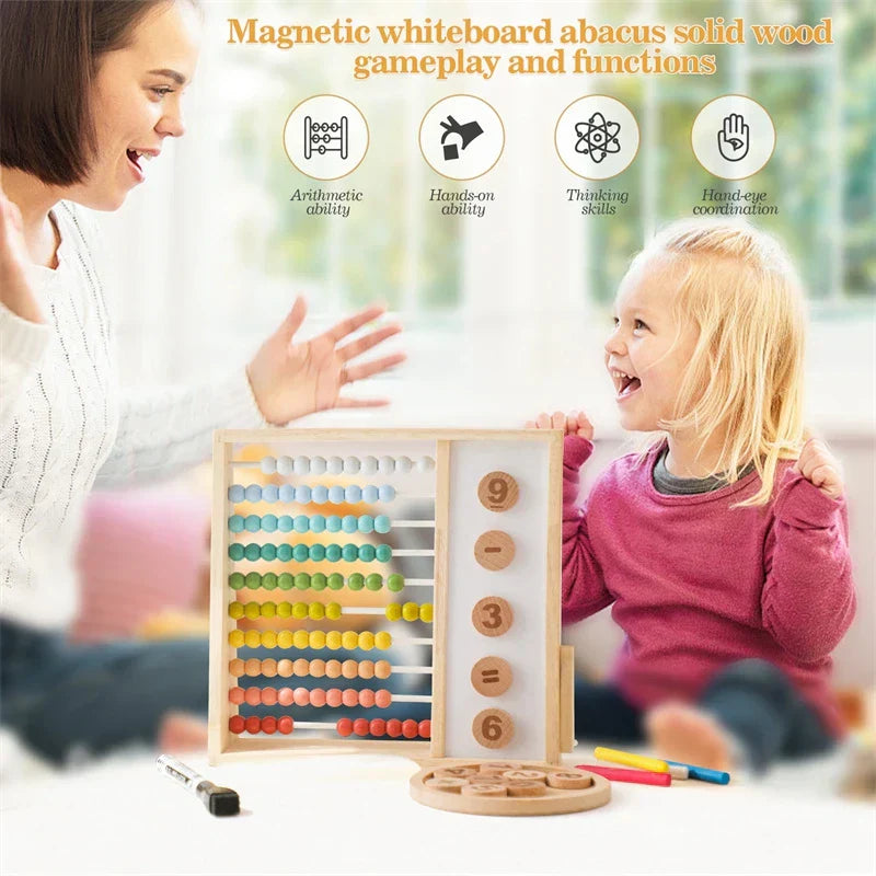 Trä Kulram för Barn – Montessori Räkneverktyg för Lekfullt Lärande More For Mini