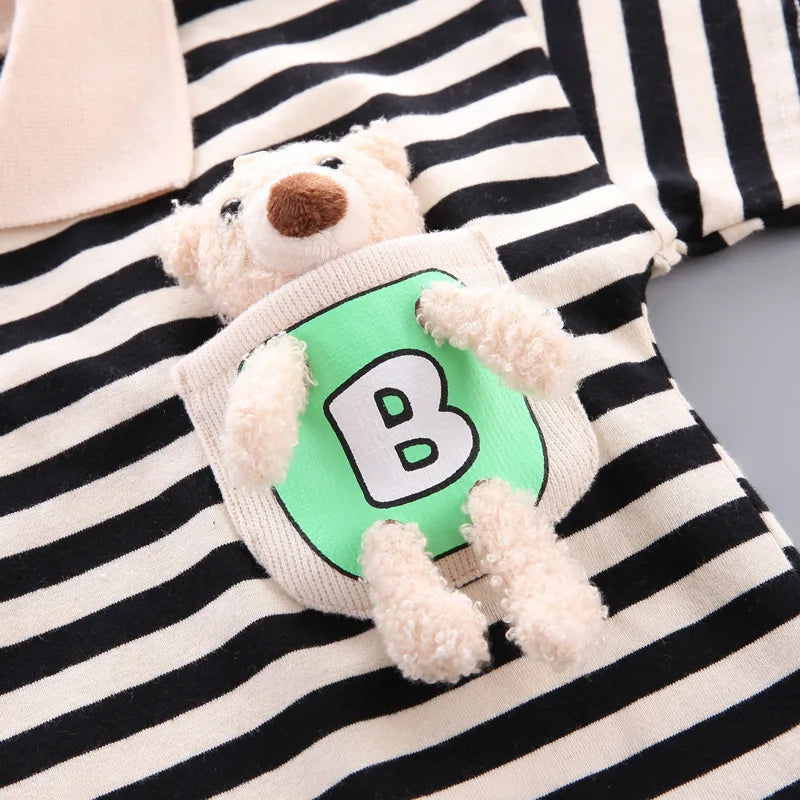 Barn Randsset Bomull – Bekväm Tröja & Shorts | 12 mån-5 år More For Mini