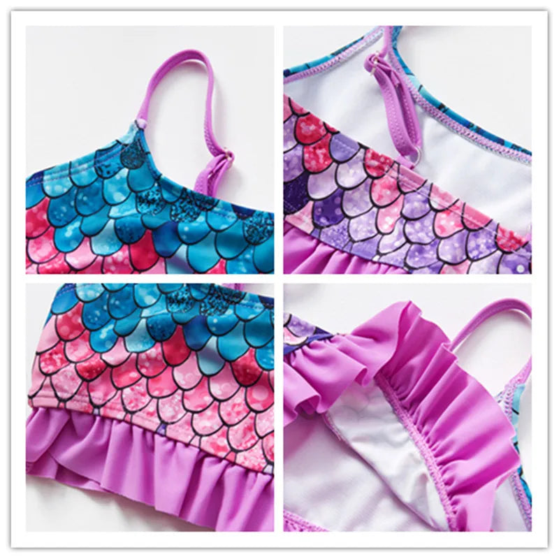 Sneldrogende Meisjes Bikini met Vrolijke Print – Comfortabel & Zomerproof Badkleding (0-11 jaar) More For Mini