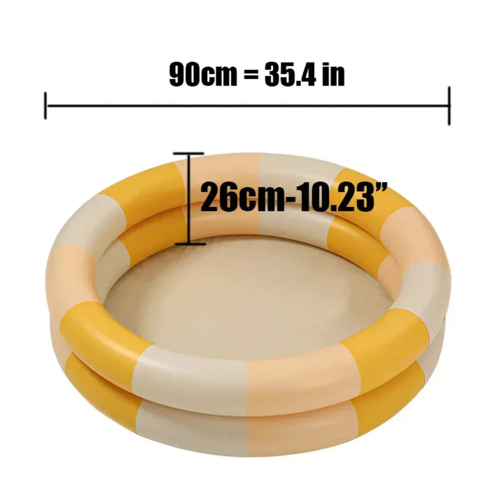Babypool med Havsbollar – Uppblåsbar & Säker Plaskpool för Somrigt Nöje – WadeNest 90 cm More For Mini