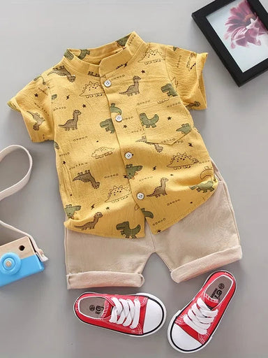 Dino Sommerset Pojkar – Luftigt & Bekvämt 2-Delars Outfit | 9 mån-3 år More For Mini