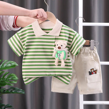 Barn Randsset Bomull – Bekväm Tröja & Shorts | 12 mån-5 år More For Mini