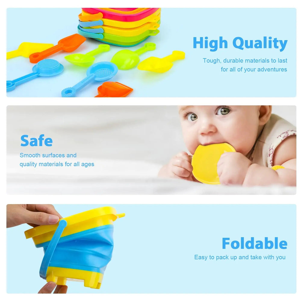 SandEase Opvouwbare Strandemmer - Compact, Lichtgewicht en Ideaal voor Strand & Vakantie More For Mini