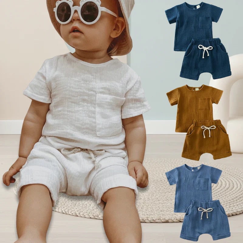 Baby Sommar Outfit – Luftigt 2-Delars Klädesset | 3 mån – 3 år More For Mini