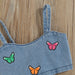 Denim Zomerset Meisje – Luchtige Katoenen Set met Top & Short – Maat 0- 5 Jaar More For Mini