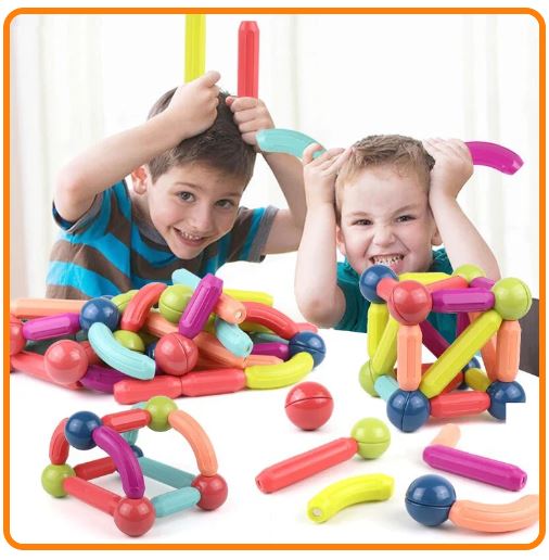 Magnetische Bouwset Kinderen | Veilig & Educatief Speelgoed 3-12 Jaar | Creatief STEM Spel More For Mini