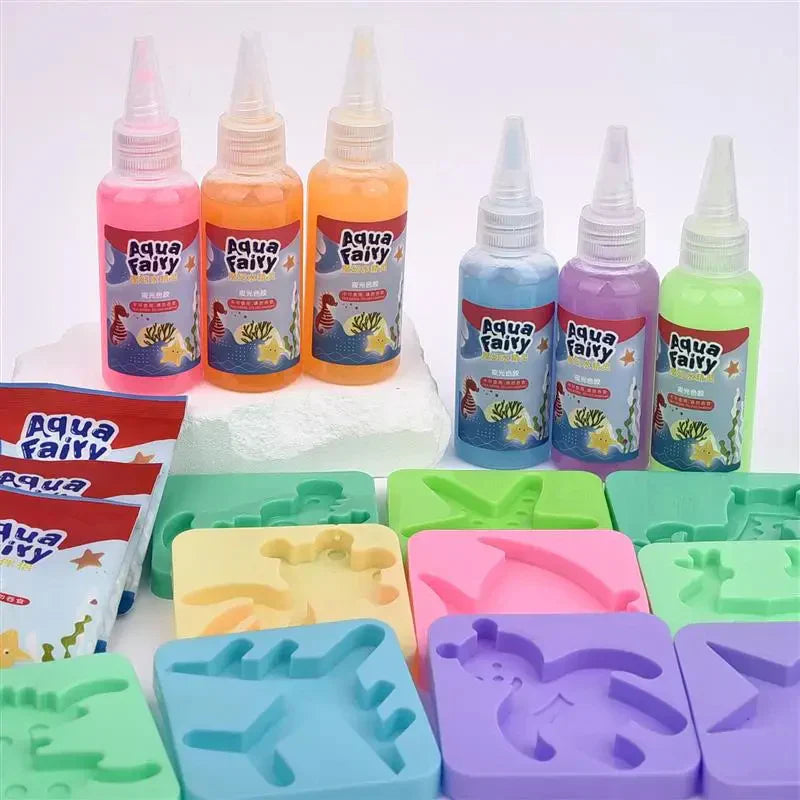 Magisch Water Knutselpakket voor Kinderen – Maak en Speel met Kleurrijke Diertjes +3 Jaar More For Mini
