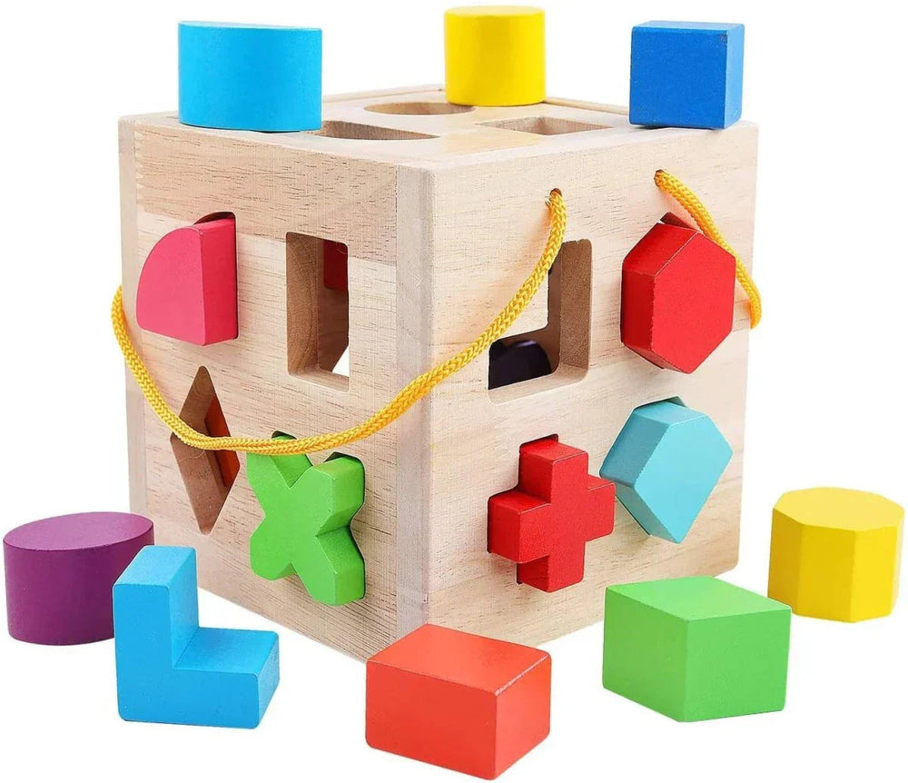 ShapeMaster™ Träformspel för Småbarn – Främjar Färg- och Formigenkänning | Pedagogiskt Leksak More For Mini