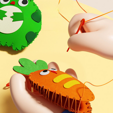 Kreativt Sömnadskit för Barn – Komplett Djurpysselset med Garn & Nålar (5+ år) More For Mini